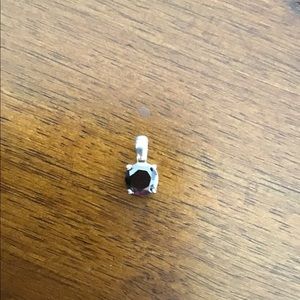 .925 Black Crystal Pendant